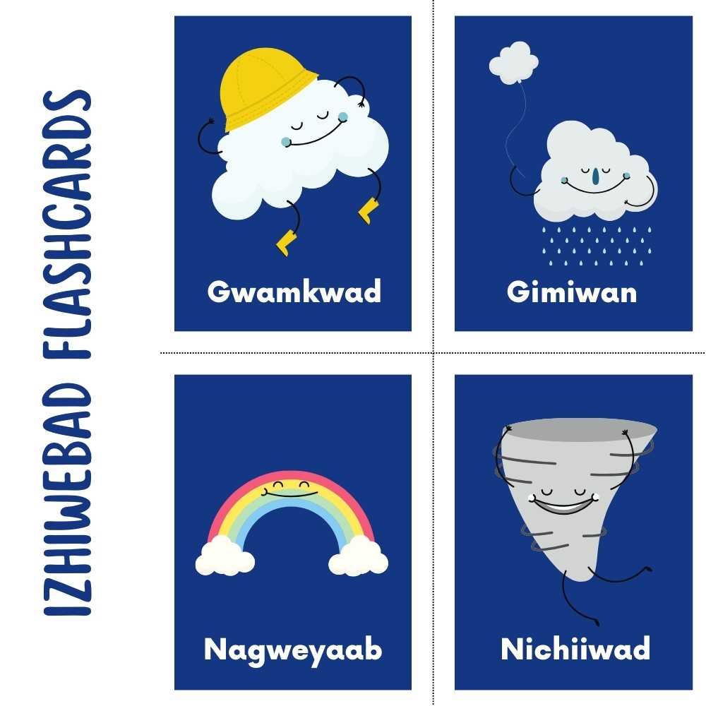 Izhiwebad | Weather Poster & Flashcard Set (digital download)